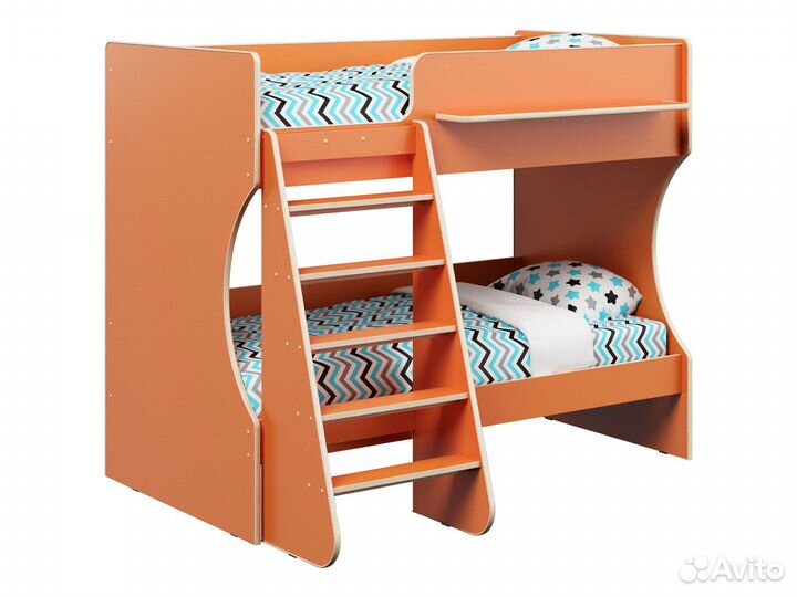 Кровать двухъярусная Герда оранжевый