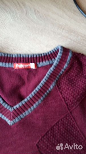 Жилет школьный бордовый р. 152