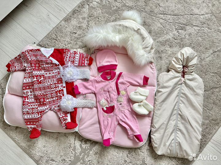 Конверт для девочки зима