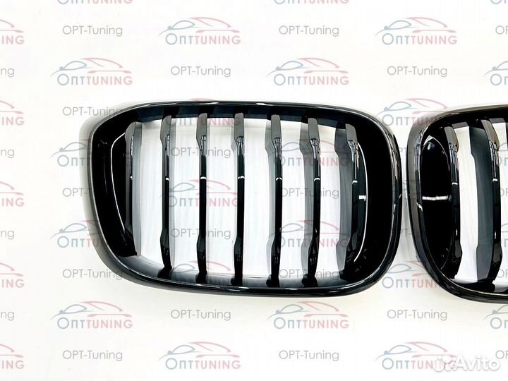 Решетка BMW X3/4 G01/02 стиль M-Performance черная