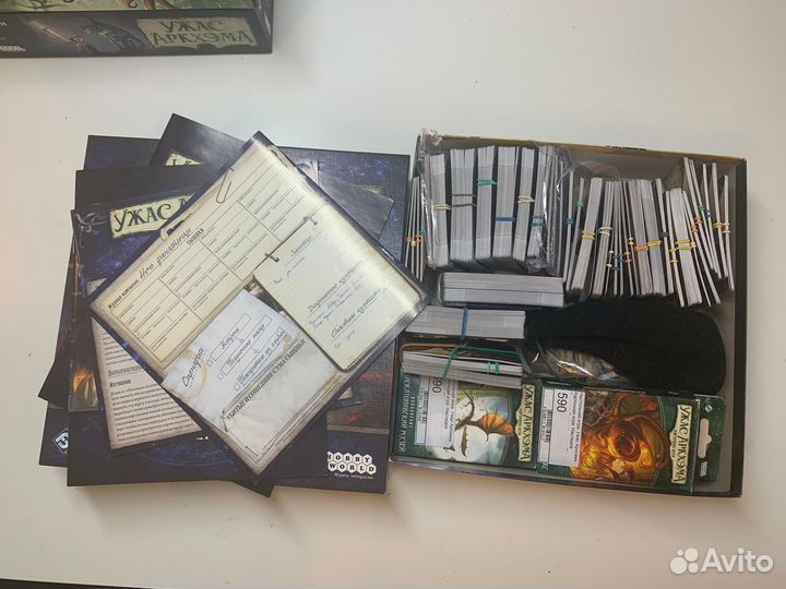 Игра настольная ужас аркхема карточная + допы
