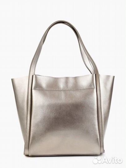 Сумка натуральная кожа, бронзового цвета