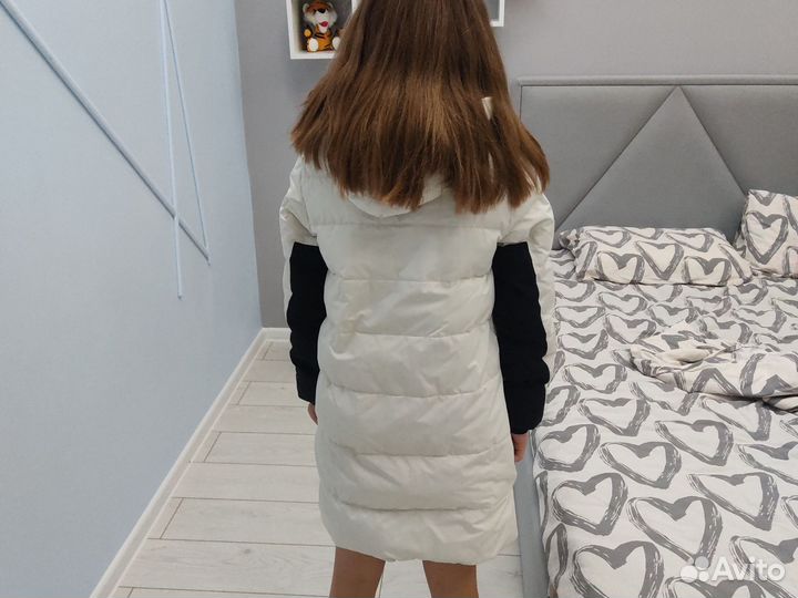 Пуховик зимний для девочки 140 146