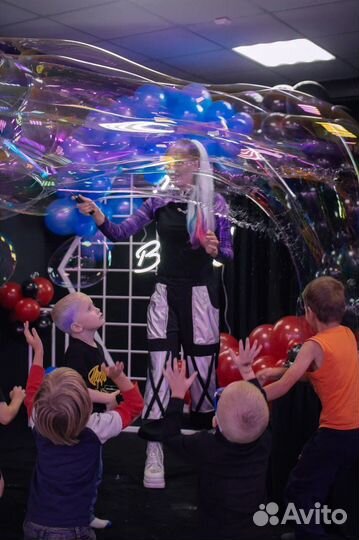 Шоу мыльных пузырей для детей