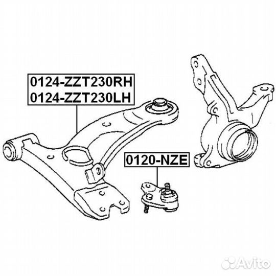 Рычаг передний левый