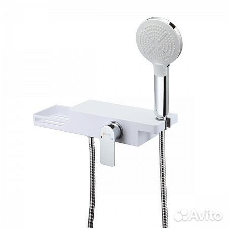 Смеситель Lemark Unibox LM6903CW для душа, хром-белый