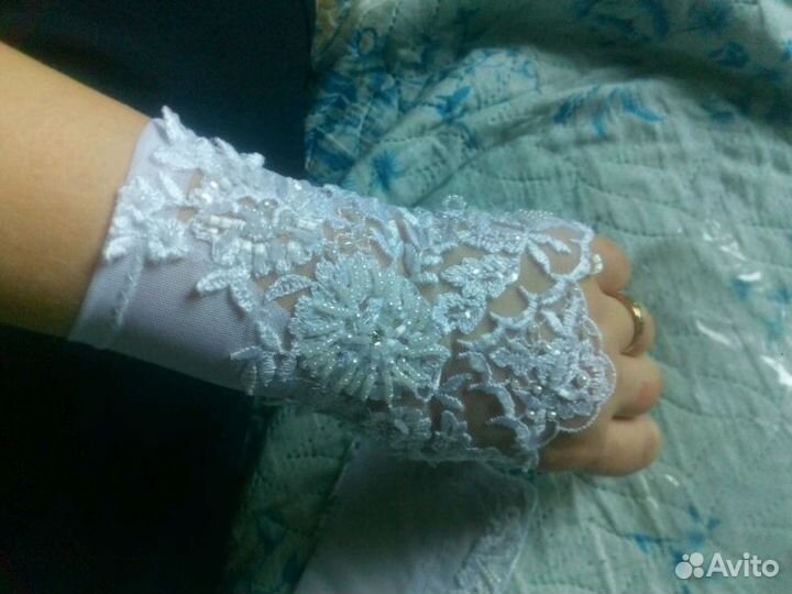 Перчатки свадебные