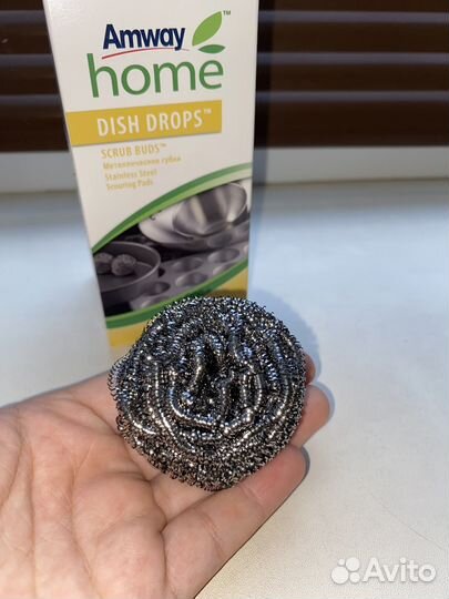 Губка металлическая от Амвей 4шт