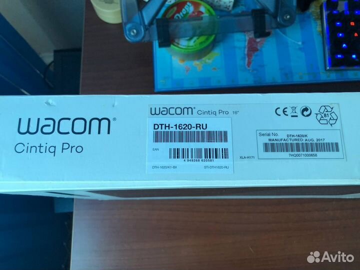 Графический планшет Wacom cintiq pro 16 dth-1620/k