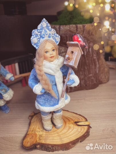 Ватная елочнаяя игрушка