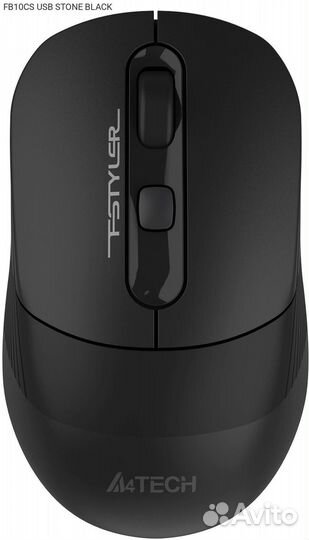 FB10CS USB stone black, Мышь A4Tech FB10CS Беспровод
