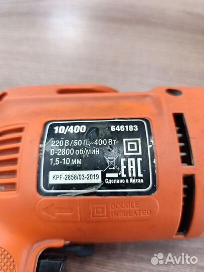 Шуруповерт Ермак 10/400