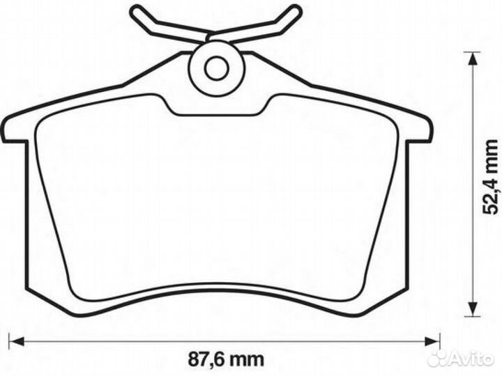 Колодки тормозные brembo