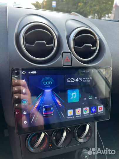 Магнитола 2 din android Nissan Qashqai