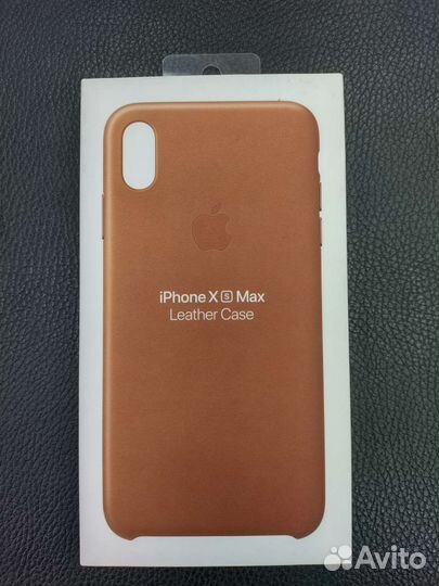 Кожаный чехол Apple Leather Case для iPhone Xs Max