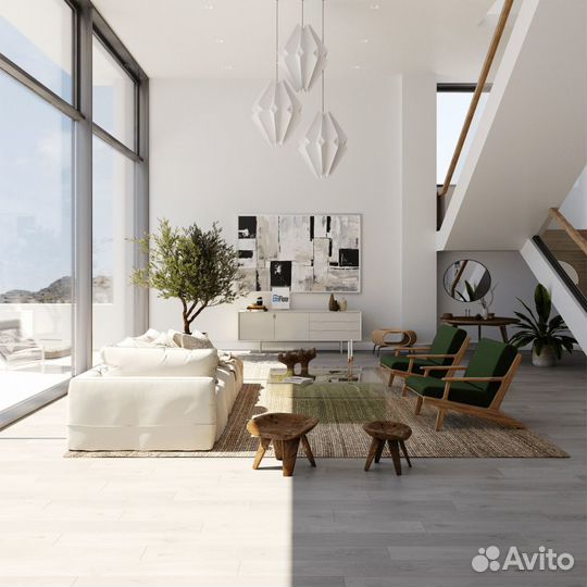 Пвх SPC ламинат CM Floor ScandiWood Дуб серый