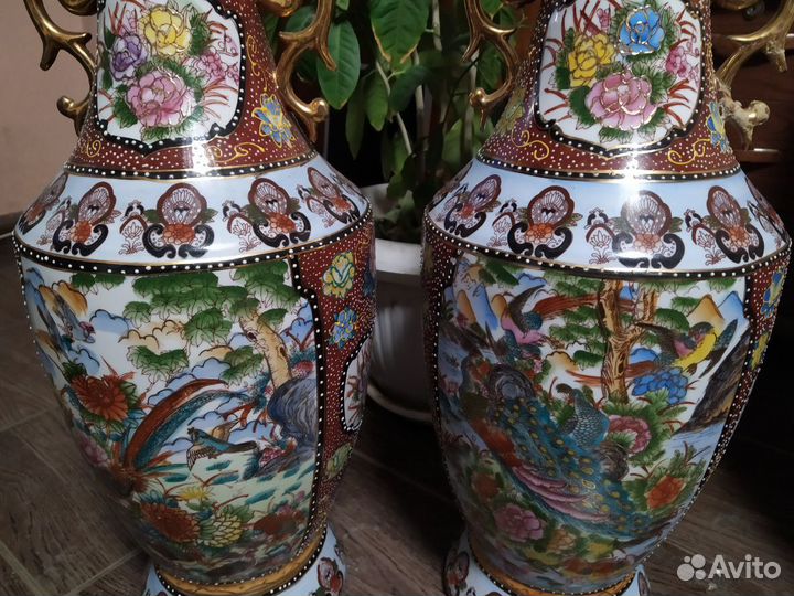 Вазы напольные,китай,пара
