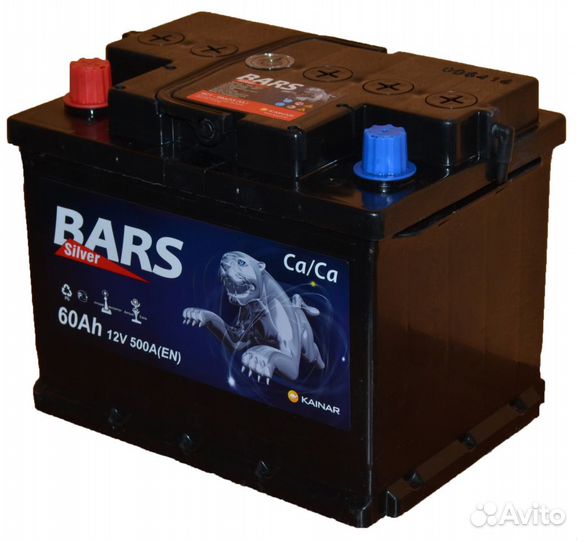 Новые аккумуляторы 60Ah bars silver (прямой)