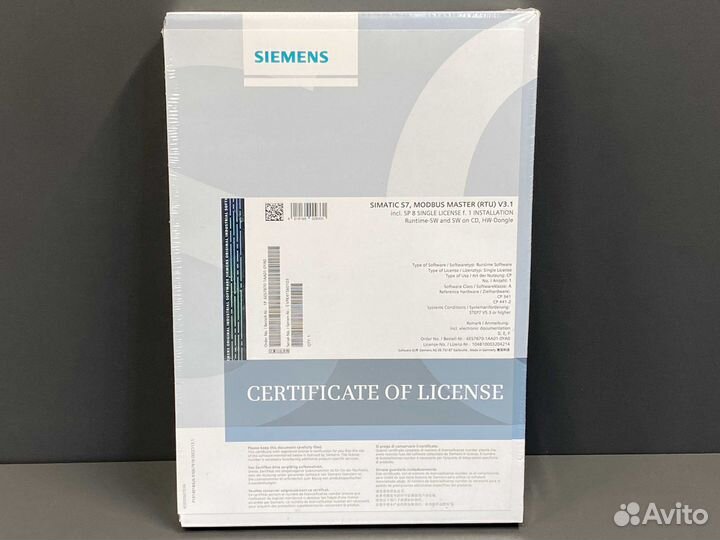 Siemens 6ES7 870-1AA01-0YA0 Софт, новый, 5 шт