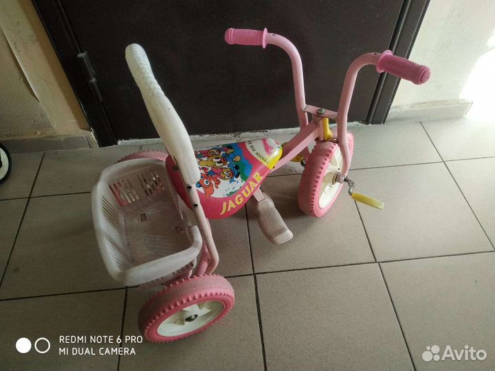 Детский трехколесный велосипед и самокат бу
