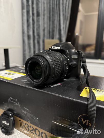 Новый фотоаппарат nikon D3200 18-55MM VR KIT