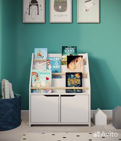 Детская напольная полка для книг и игрушек