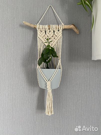 Подвесы кашпо макраме для комнатных растений