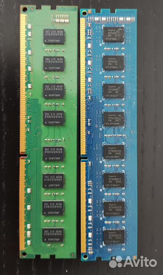 Память samsung hunix 4G DDR3 PC-3 10600 1333 мгц