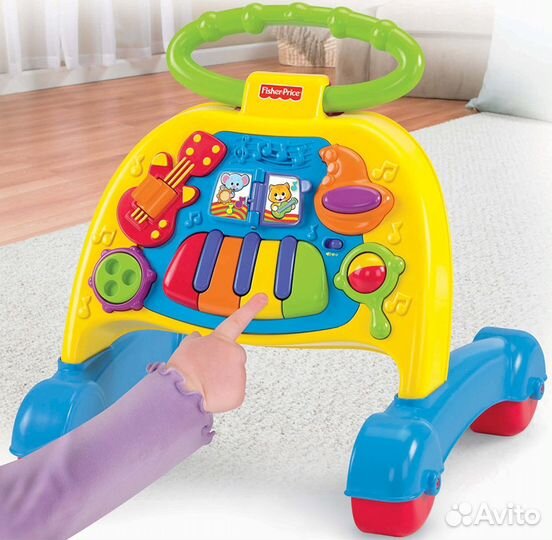 Fisher Price музыкальные ходунки каталка новые