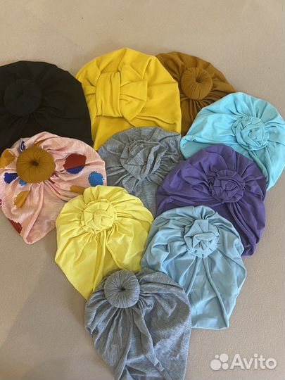 Шапочки, тюрбаны, повязки, косынки для детей