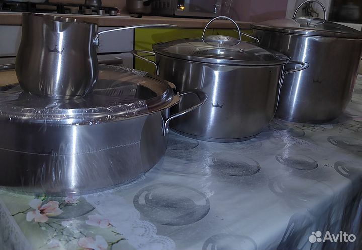 Набор кастрюль из нержавеющей стали