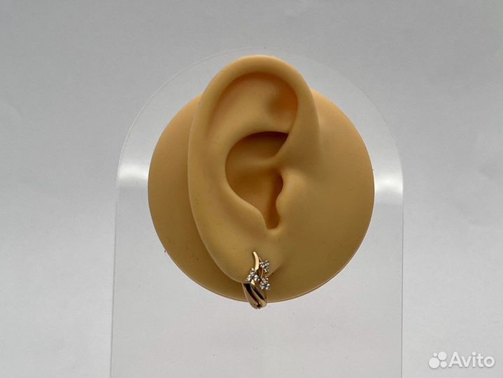 Золотые серьги 585 пробы