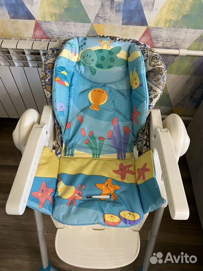 Стульчик для кормления chicco polly