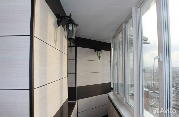 Пластиковый балкон с установкой