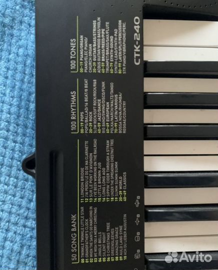 Синтезатор casio ctk 240
