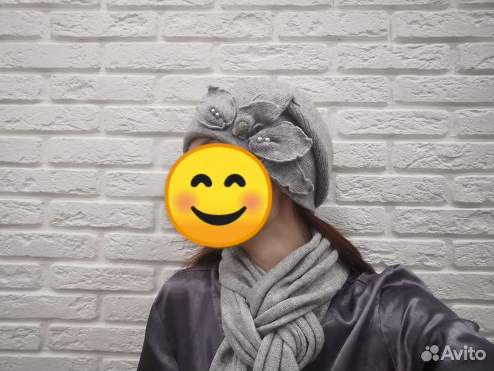 Шапка и шарф комплект