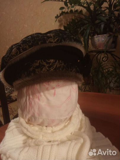 Берет замшевый