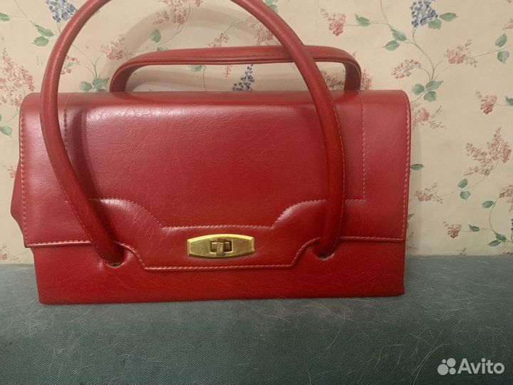 Сумка винтажная кожанная