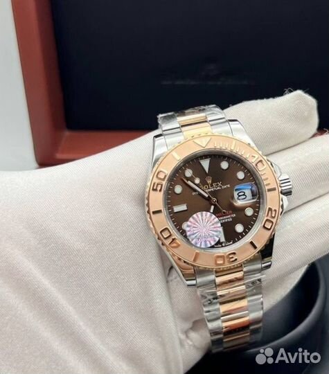 Rolex yacht master gold часы