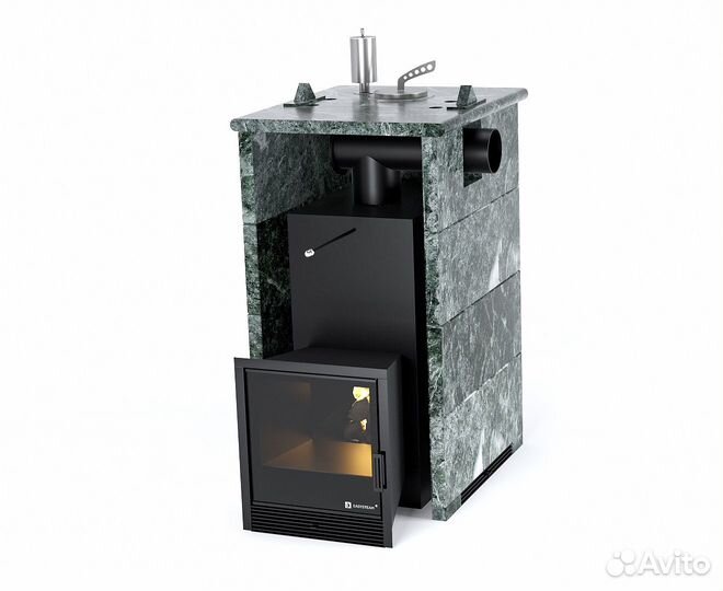 Печь банная Анапа в кожухе с боковым подключением