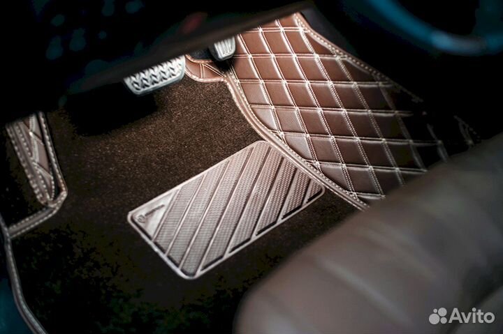 3D коврики из экокожи Alphard