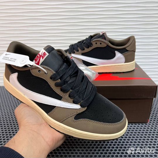 Кроссовки Nike air Jordan 1 low travis scott