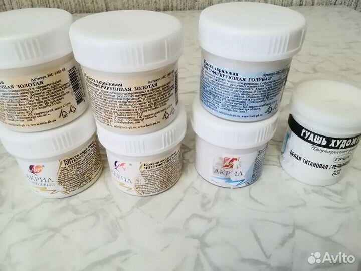Краска акриловая художественная глянцевая