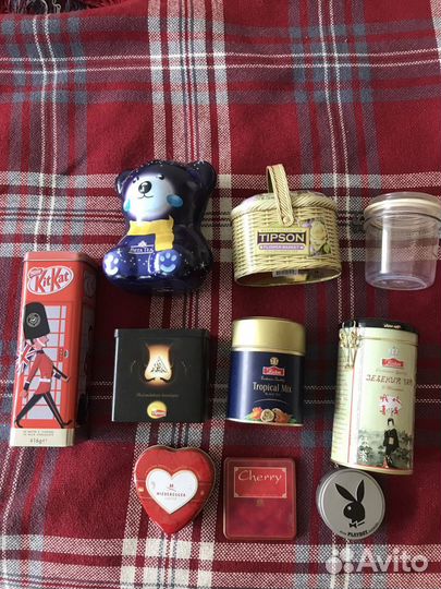 Железная банка для декупажа или для хранения