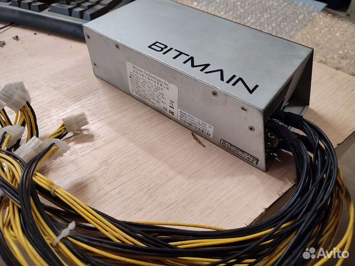 Блок питания Bitmain APW3, 1600 Вт. В идеале