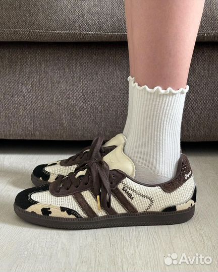 Adidas samba og cow print