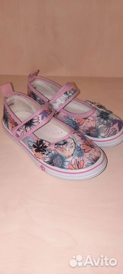 Слипоны (сандали текстильные) 26 для девочки