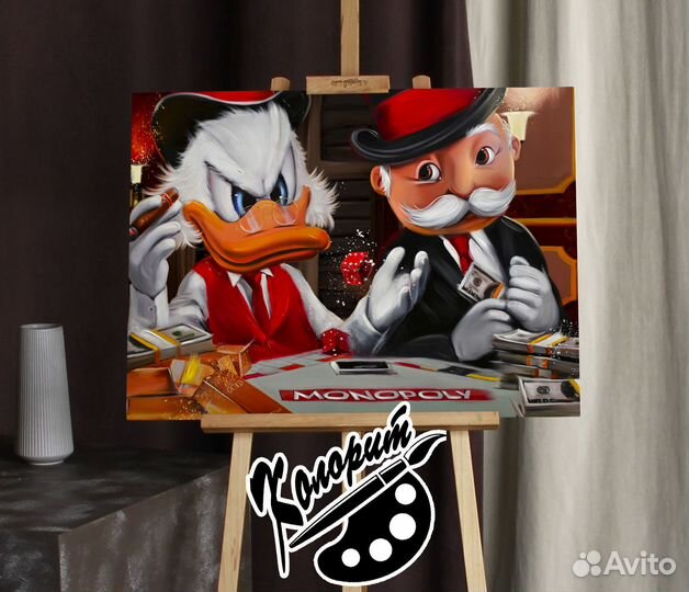 Картина Скрудж макдак и Пеннибэгс