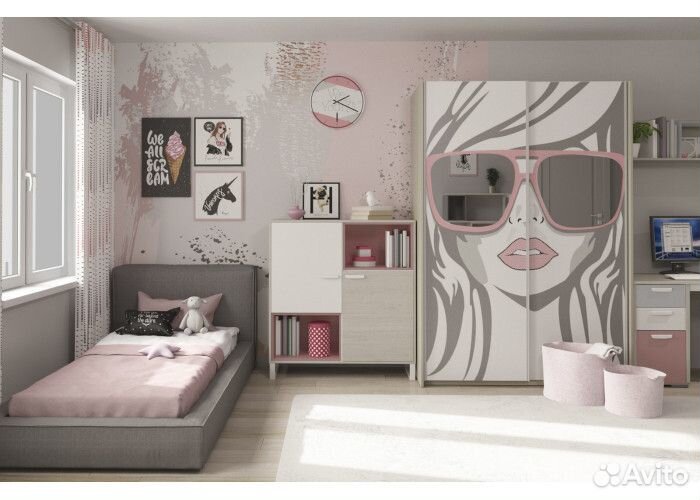 Двухъярусная кровать liberty pink