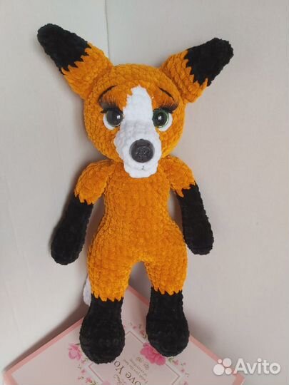 Краб, Лиса. Игрушки ручная работа